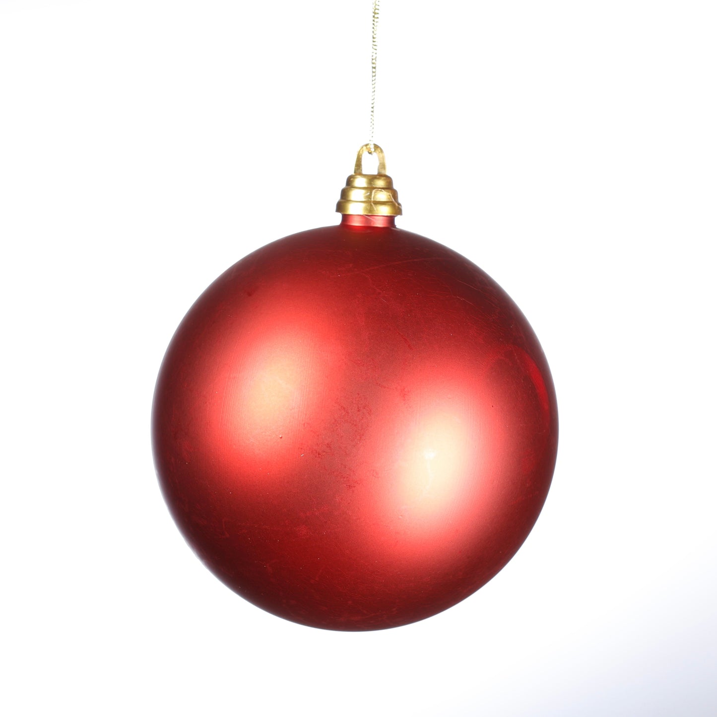150MM RED MATTE HANGING BALL