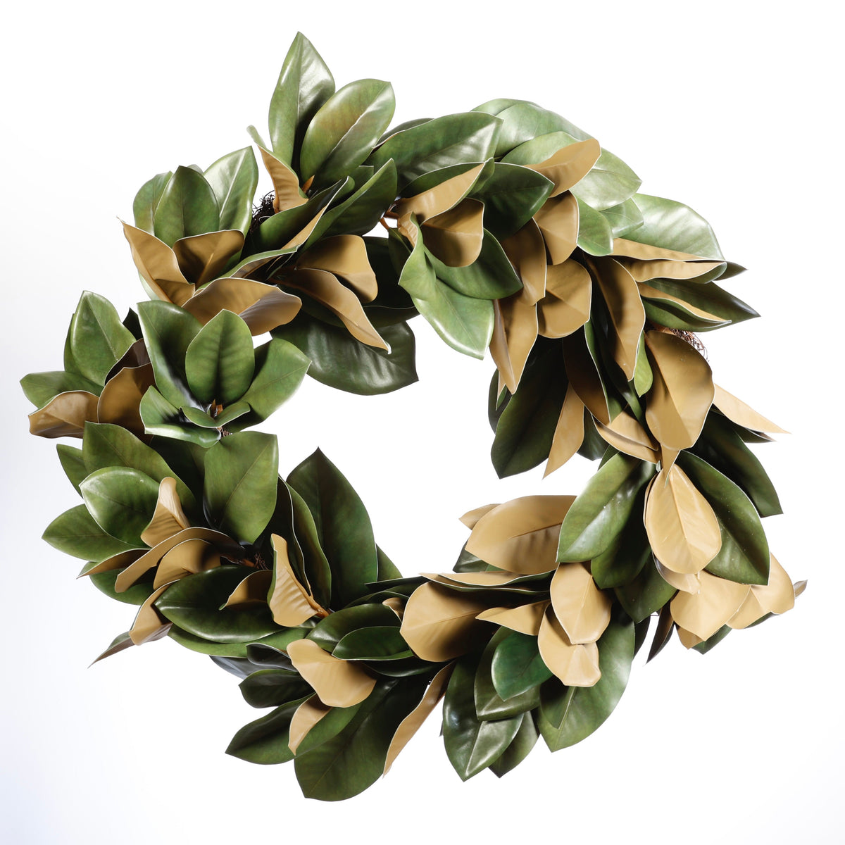 30" REAL TOUCH MAGNOLIA LEAVES WREATH