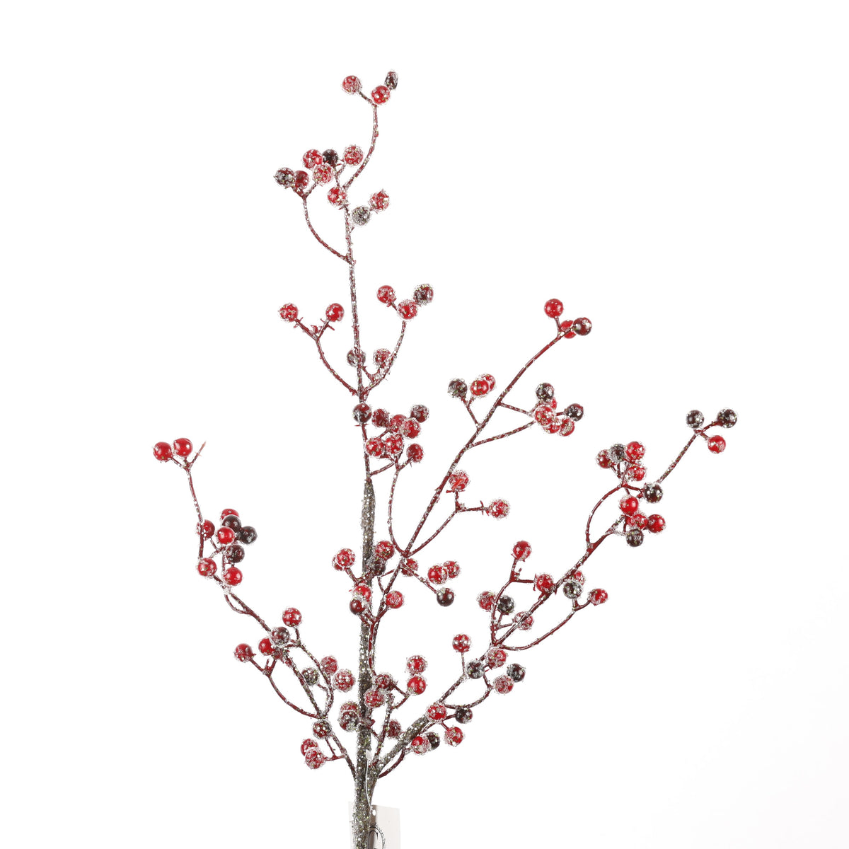RED BERRY STEM WITH ICE 30"