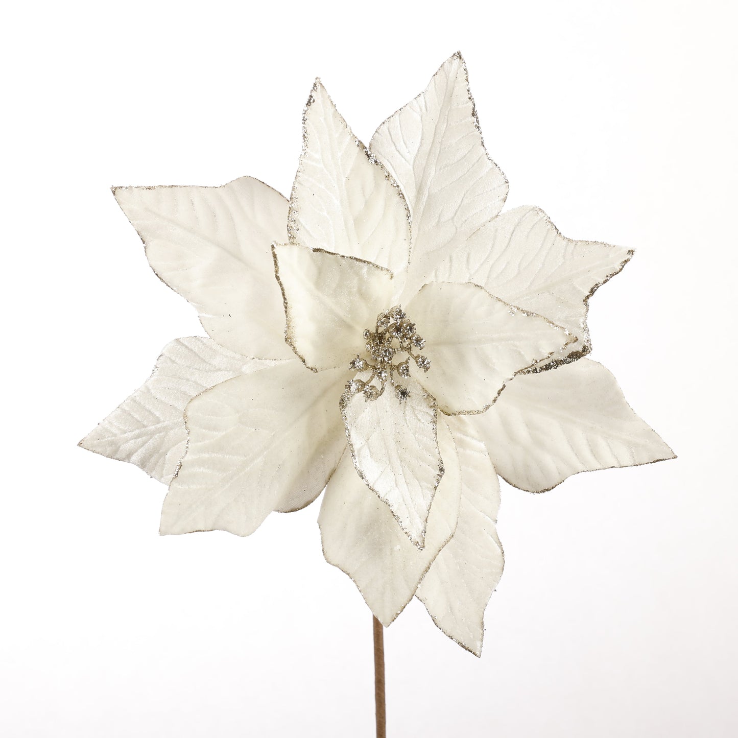 20" Ivory POINSETTA SPRAY