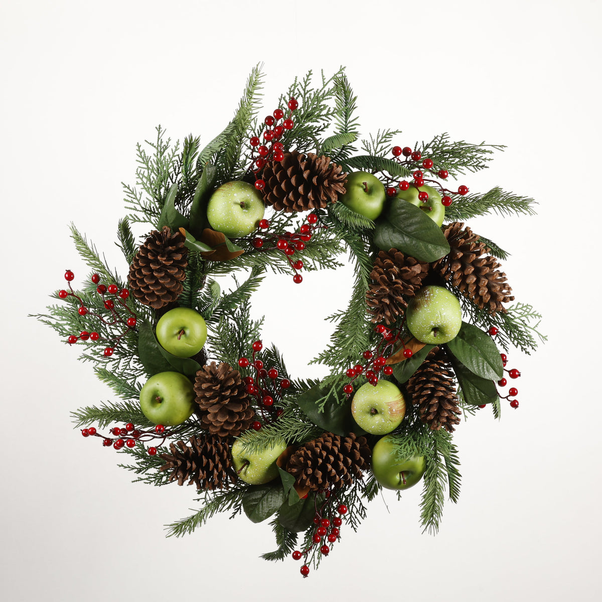 24" CEDAR APPLE CONE WREATH