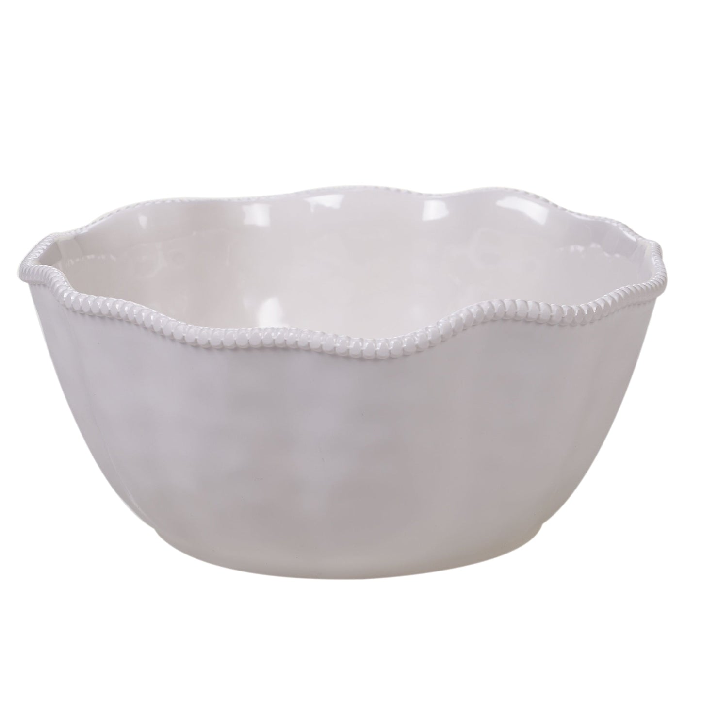 Perlette Cream Deep Bowl 11 in x 5 in