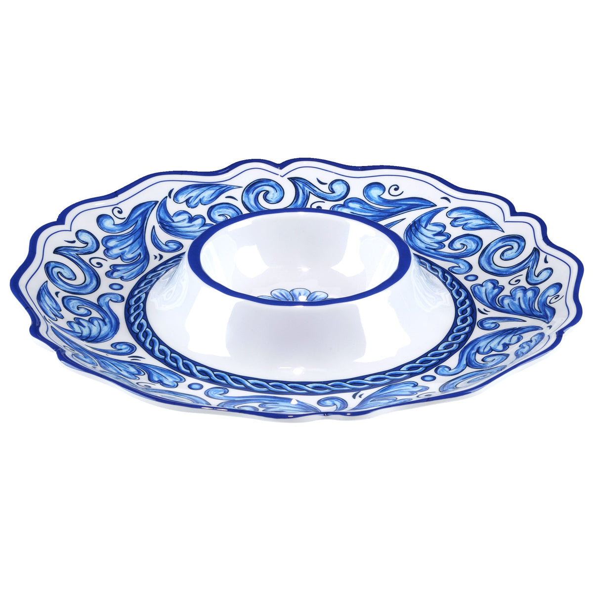 Veranda Melamine Chip & Dip 14.5in