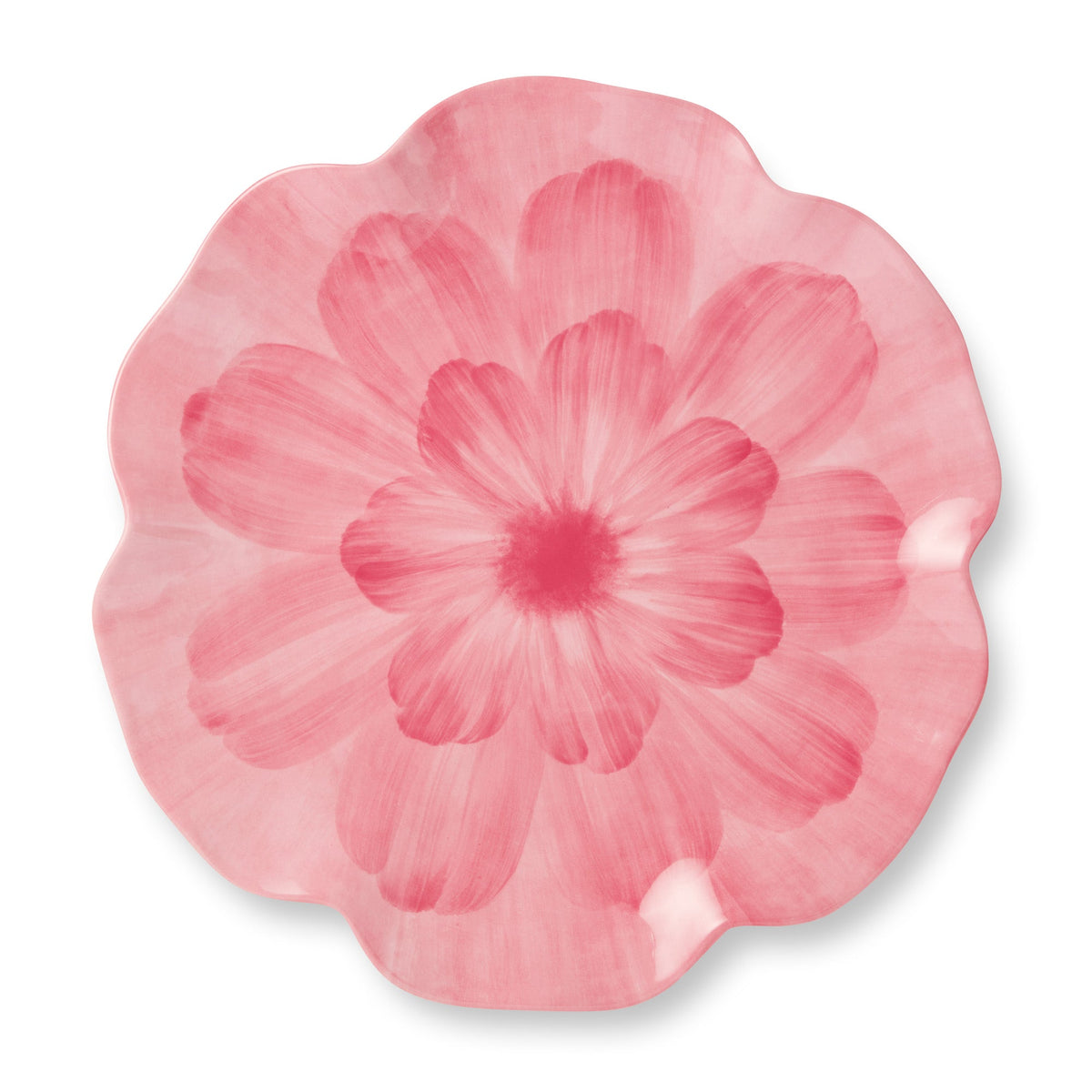 Wildflower Pink 3-D Floral Platter 14.5in