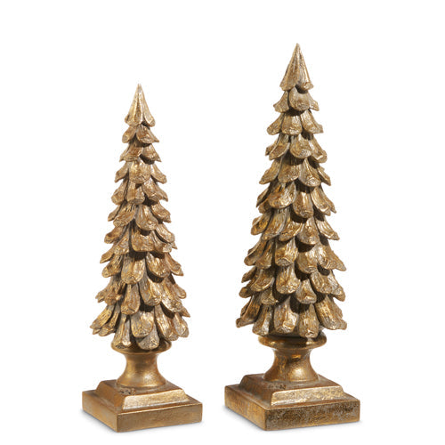 12" Antique Gold Trees (SMALL ONLY)