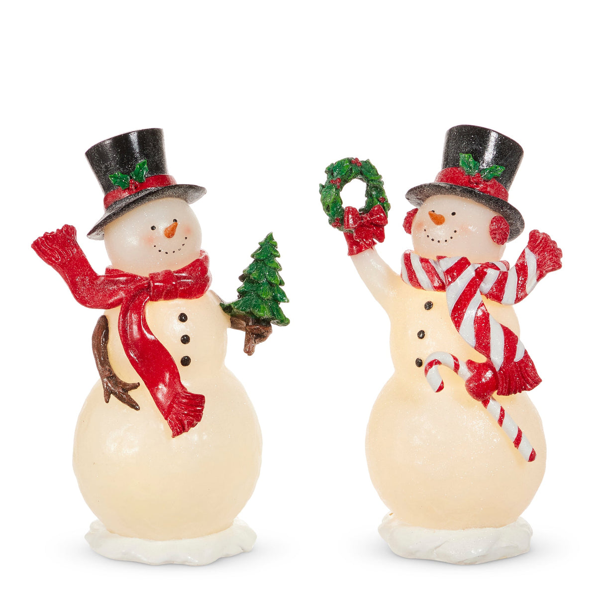 10" Merry Lighted Snowman (RIGHT ONLY)