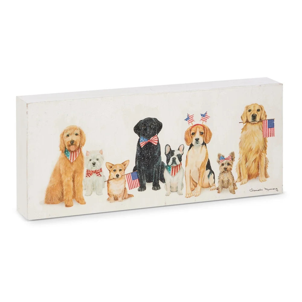 13.75" Patriotic Pack Wood Block