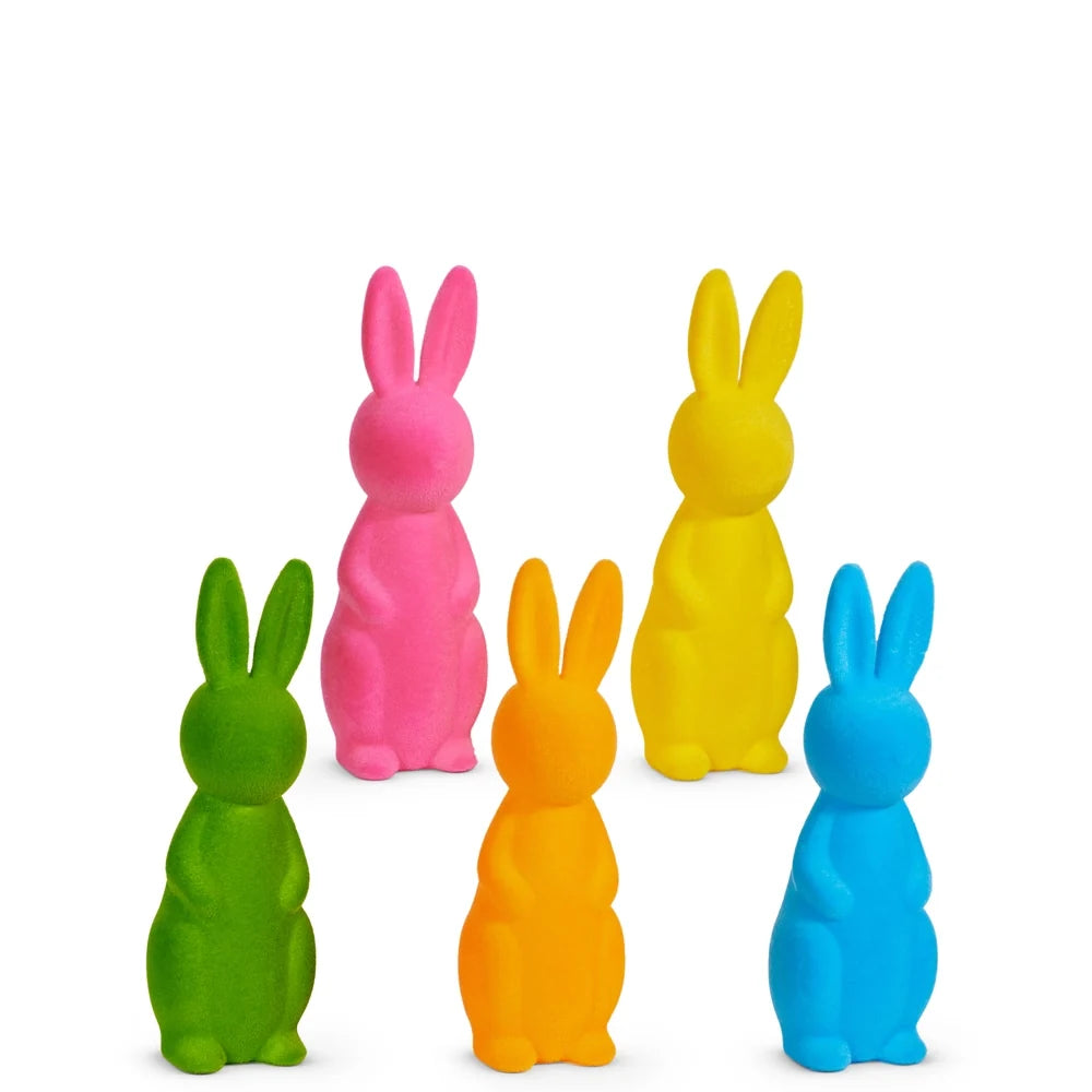 15" Bright Flocked Bunny (PINK ONLY)