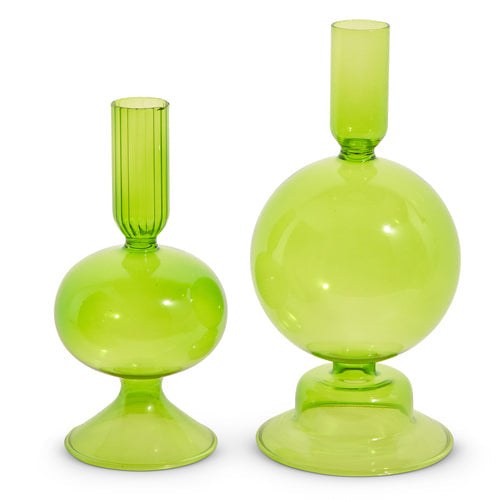 6" GREEN CANDLE STICKS (SMALL ONLY)