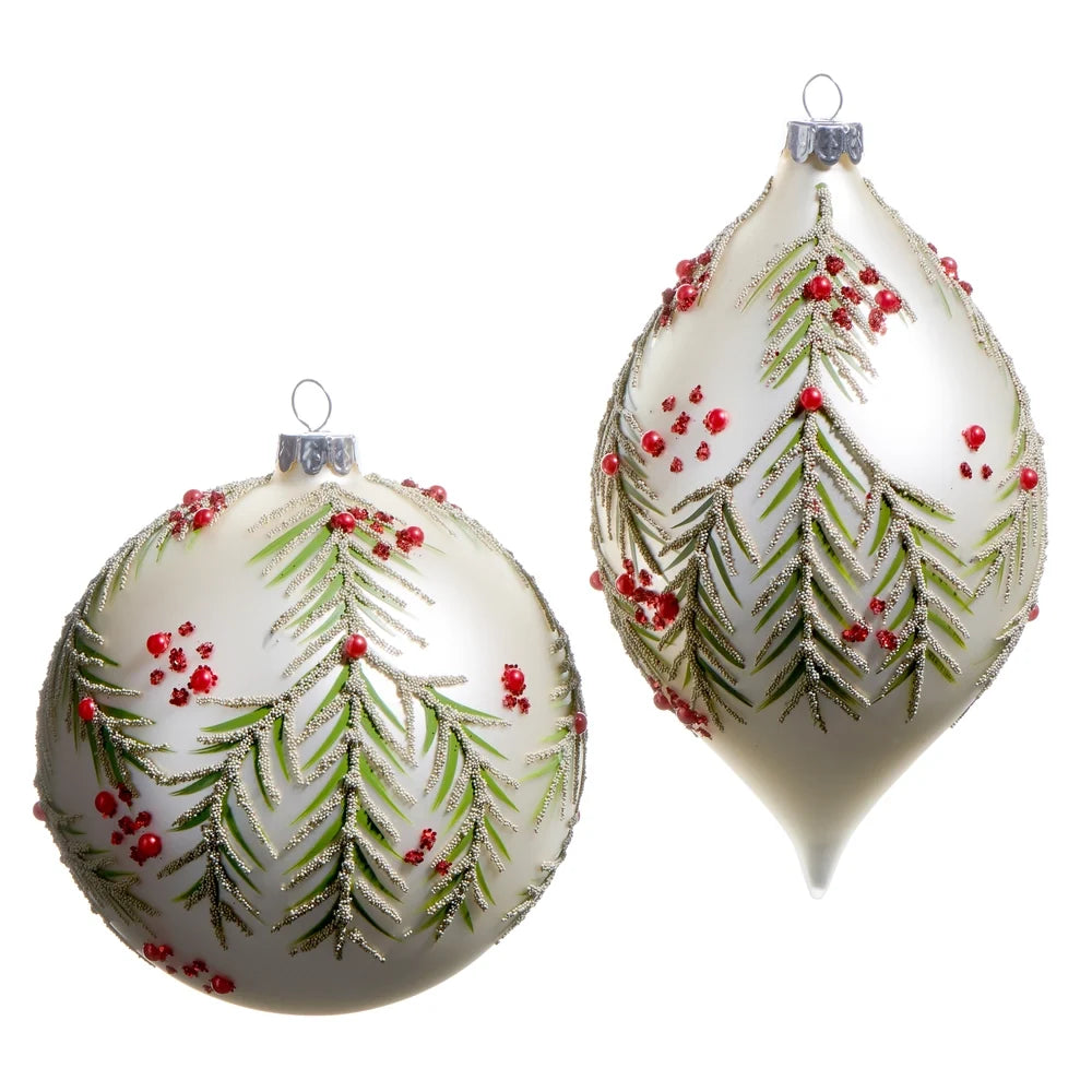 5" Berry and Pine Pattern Ornament (BALL ONLY)