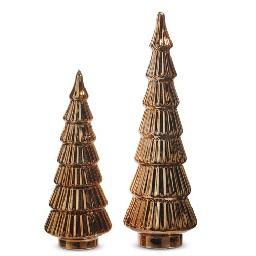 13" Mercury Glass Brown Trees (LARGE ONLY)
