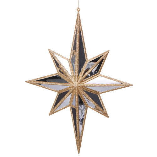 17" Mirrored North Star Ornament