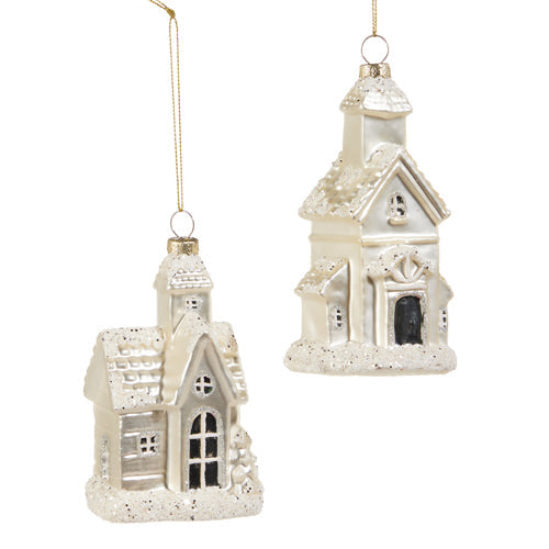 5" Glitter Church Ornament (LEFT ONLY)