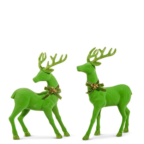 18" Green Flocked Deer (RIGHT ONLY)