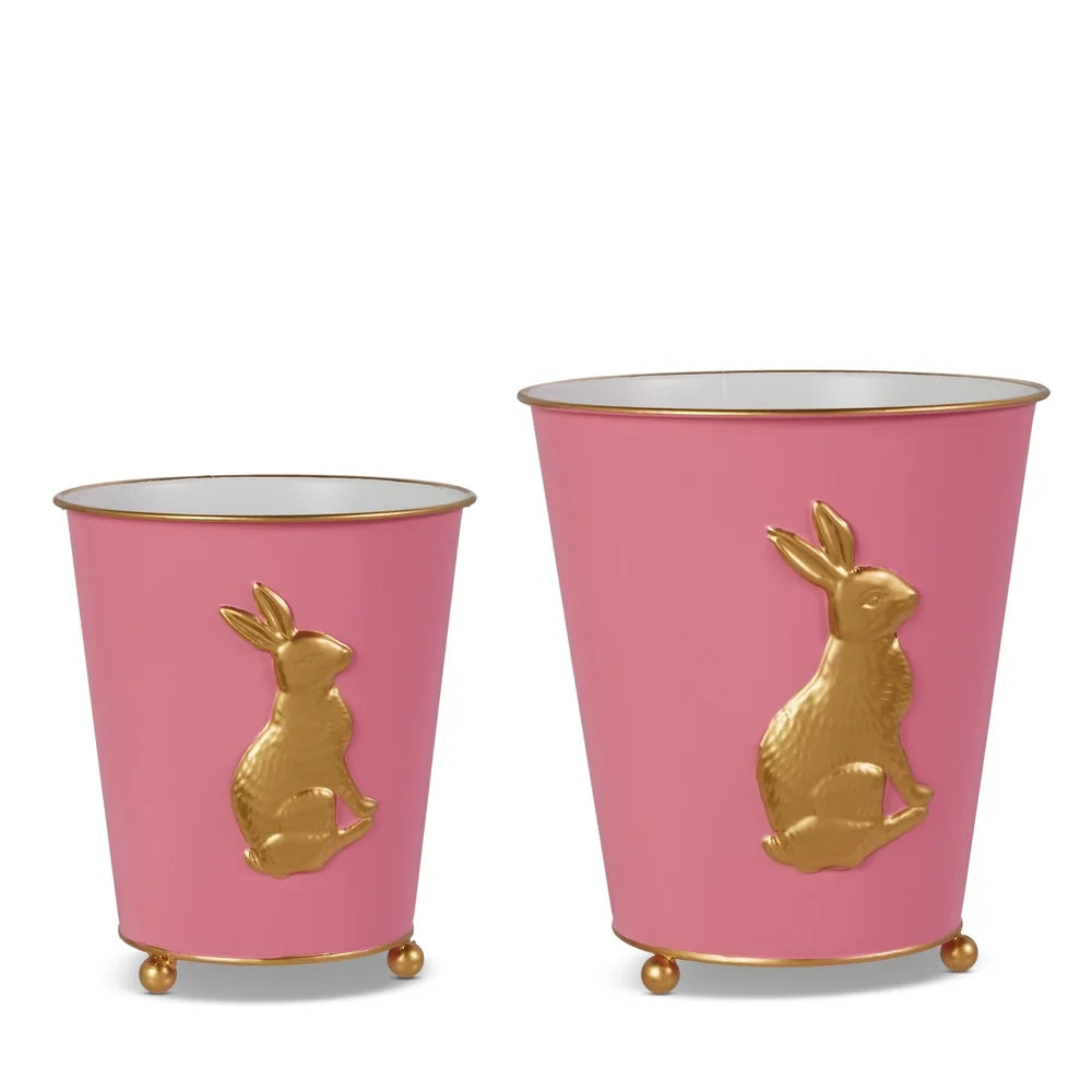 9" Pink Bunny Cache Pot (LARGE ONLY)
