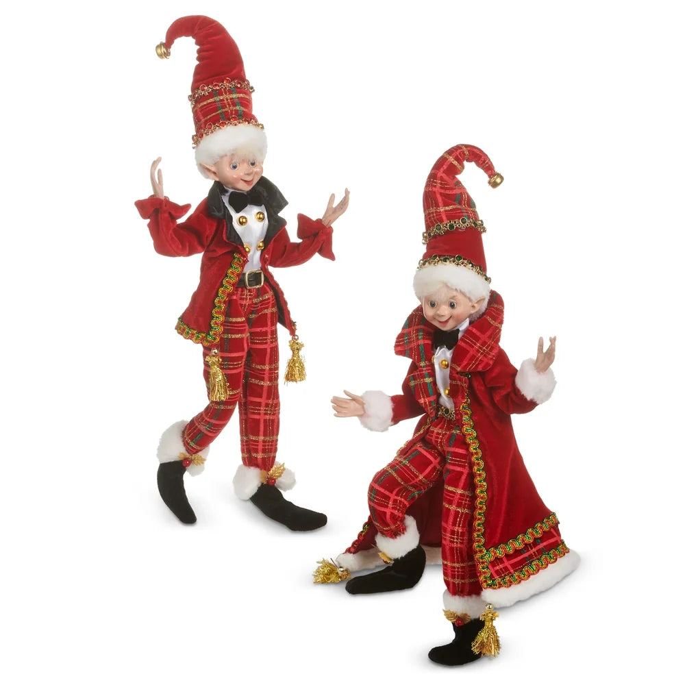 18" Home For The Holidays Posable Elf (LEFT ONLY) SHIPS 9/1/2026