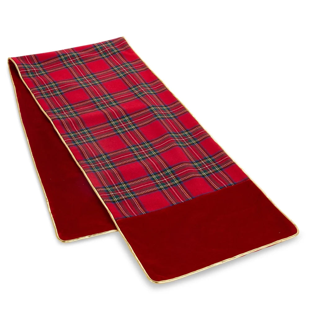 72" Plaid Table Runner
