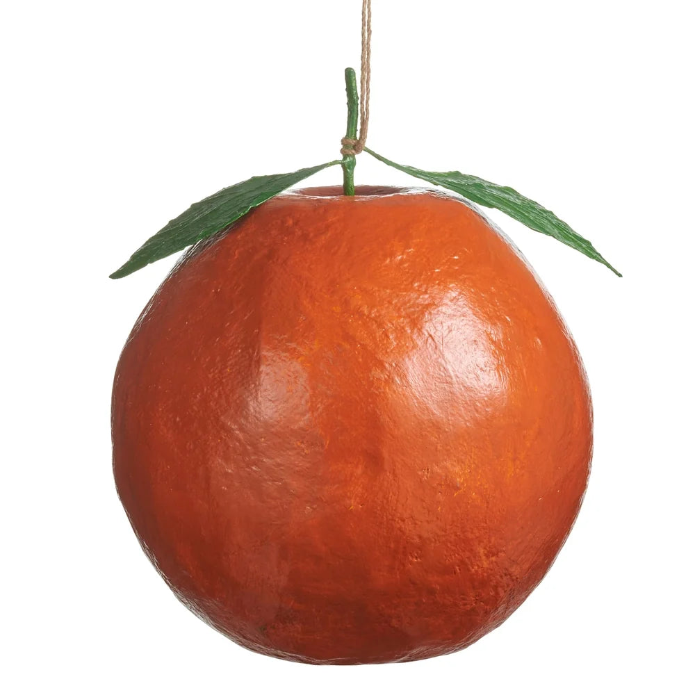 14" Paper Mache Orange