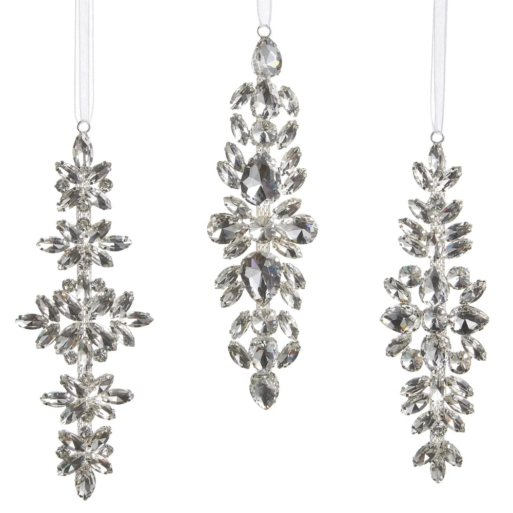 6.5" Clear Jewel Drop Ornament (RIGHT ONLY)