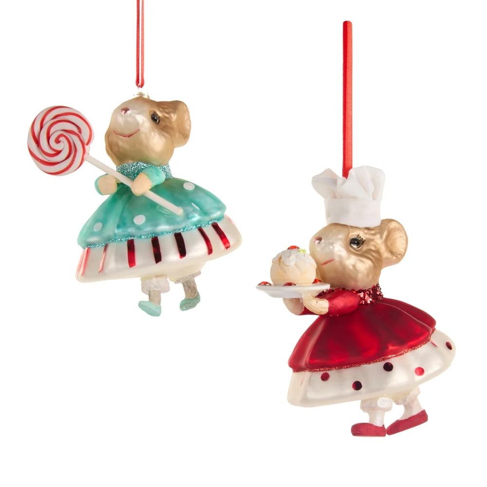 4.5" Sweet Treat Mice Ornament (RIGHT ONLY)