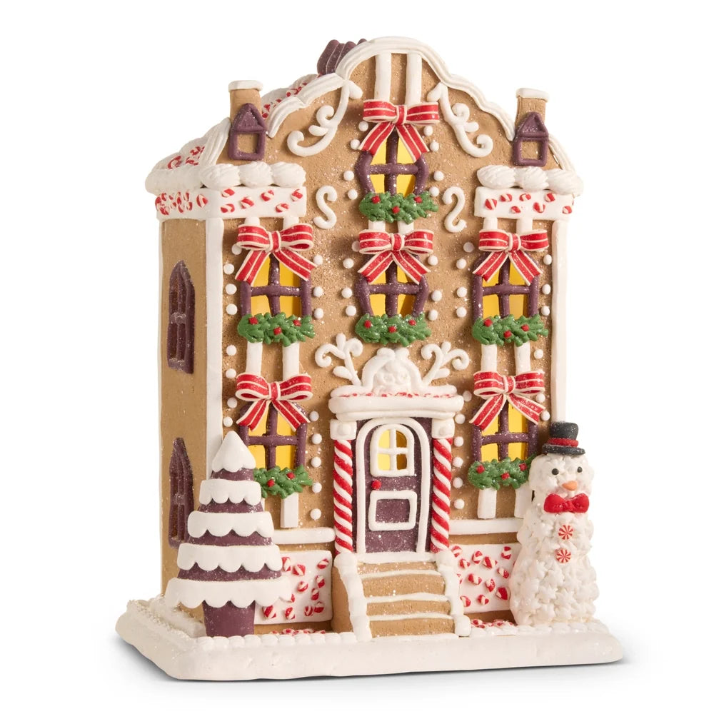 11" Gingerbread Lighted Townhouse SHIPS 9/1/2026