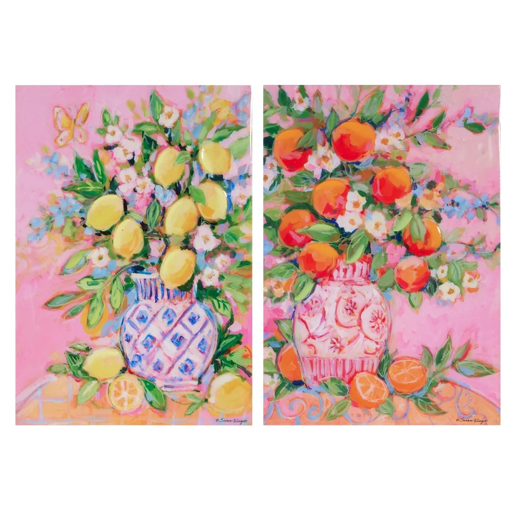 18" Citrus Arrangment Wall Art (LEFT ONLY)
