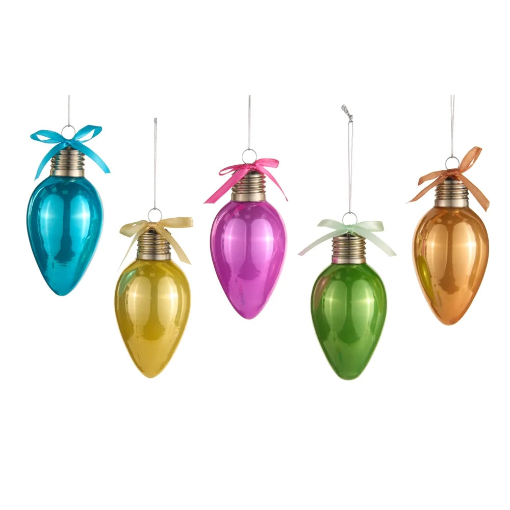 4.5" Neon Light Bulb Ornament (GREEN ONLY)