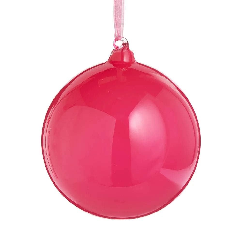 5" Shiny Raspberry Ball Ornament SHIPS 9/1/2026