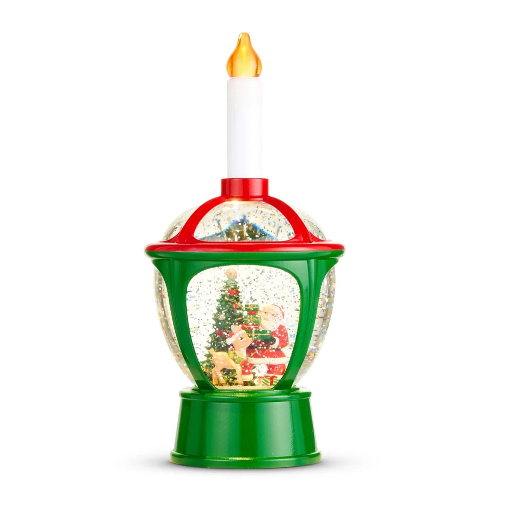 11.5" Lighted Vintage Santa in Water Bubble Light SHIPS 9/1/2026