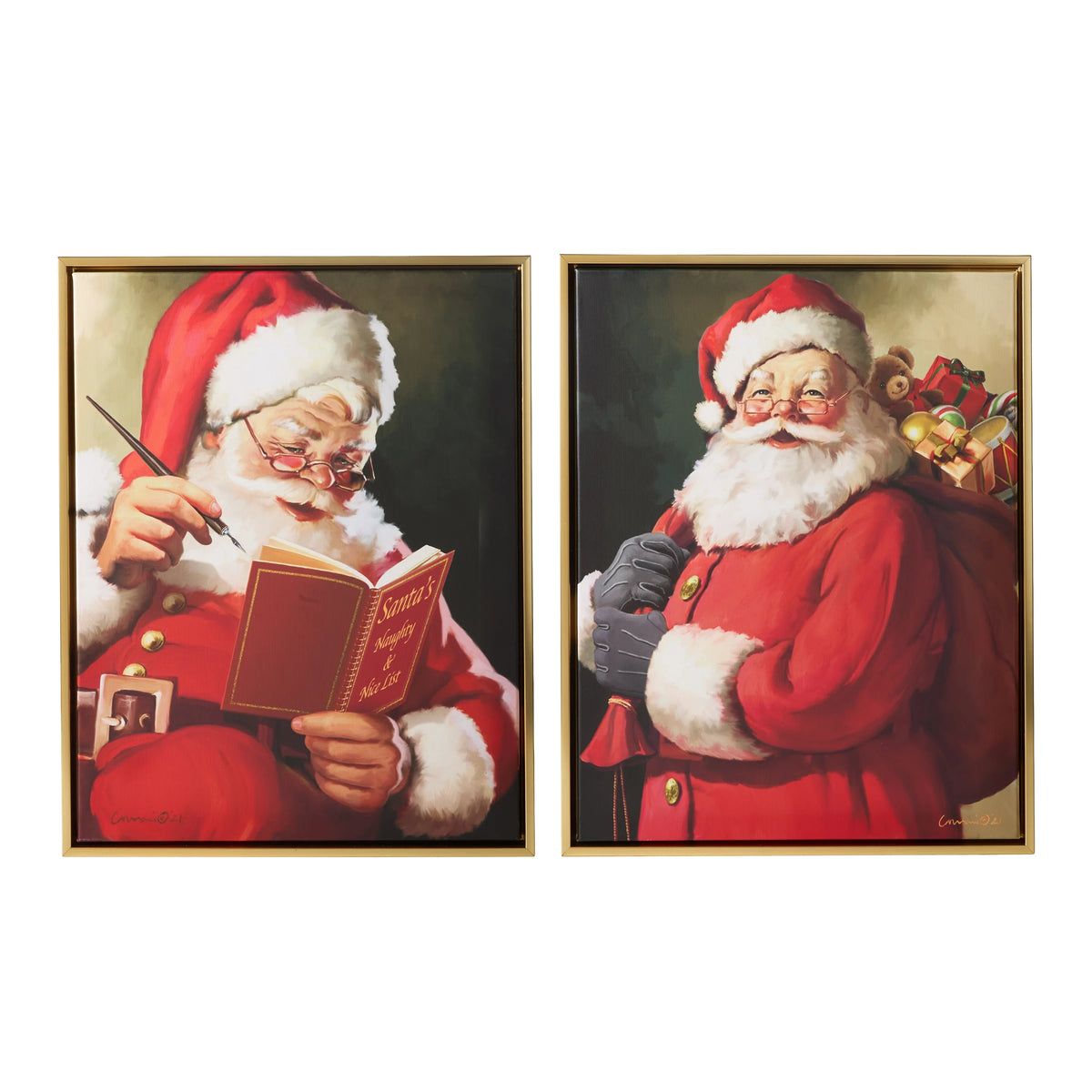 19.5" Jolly Delivery Wall Art (SANTA WITH SACK ONLY)