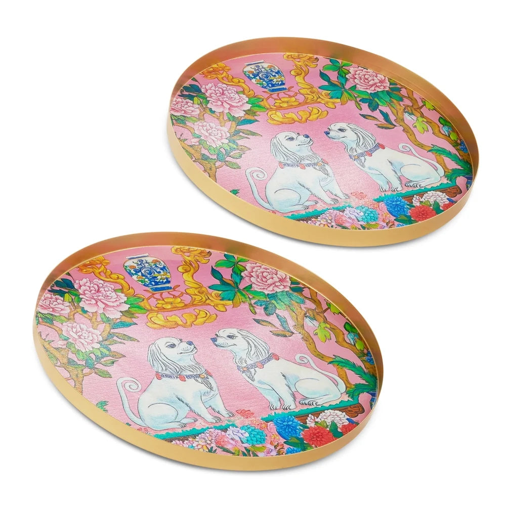 15.75" Pink Dog Trays (LARGE ONLY)
