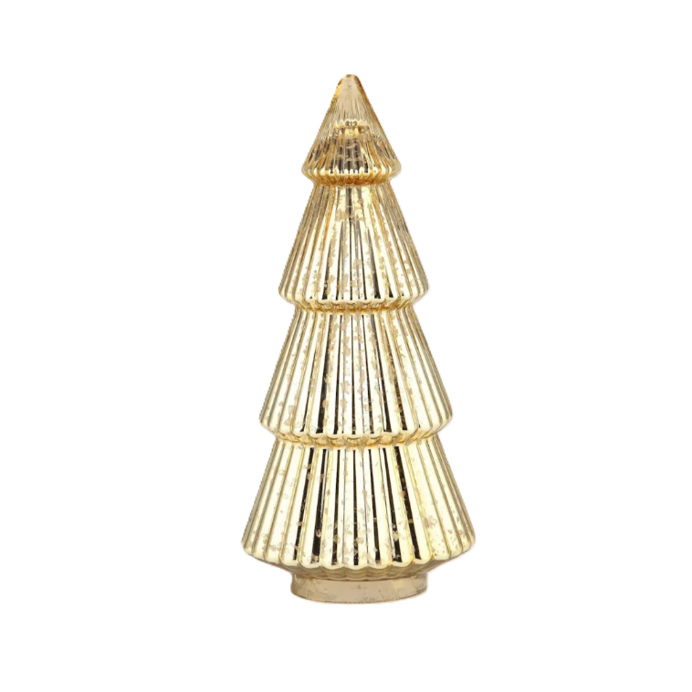 14.5" CHRISTMAS TREE-GOLD
