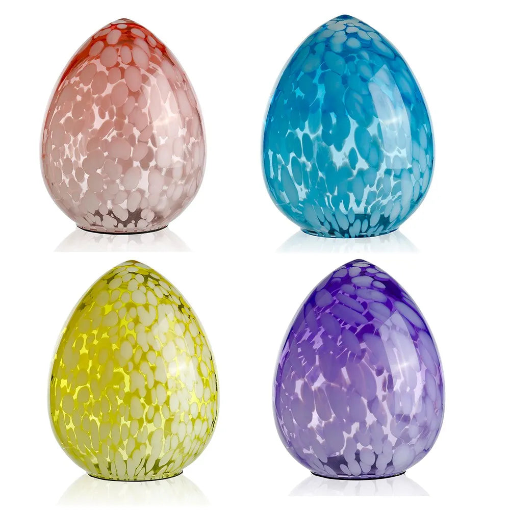 D6.5"H7.9" GLASS EASTER EGGS- PURPLE ONLY