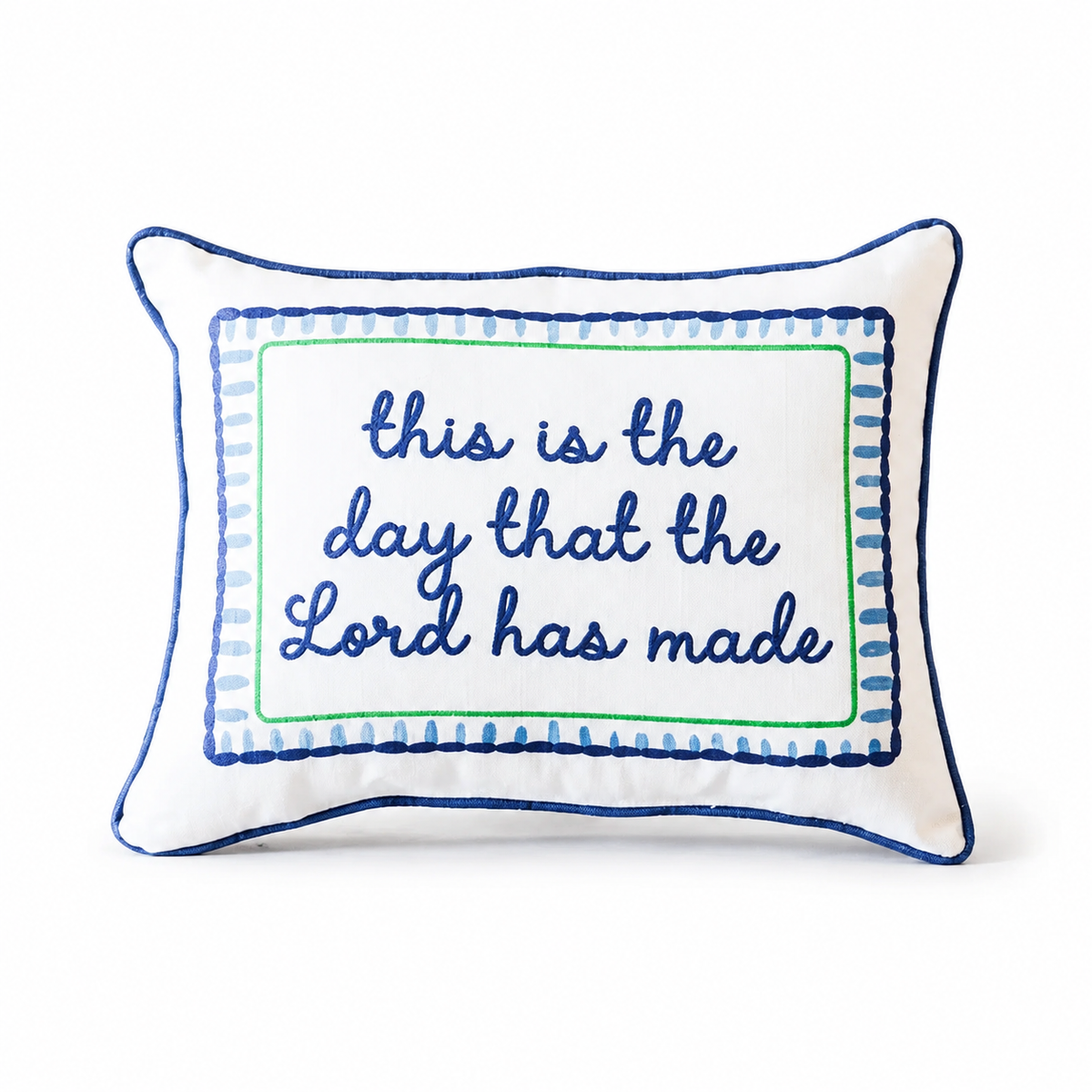 This is the Day Preppy Pillow + Piping GATOR