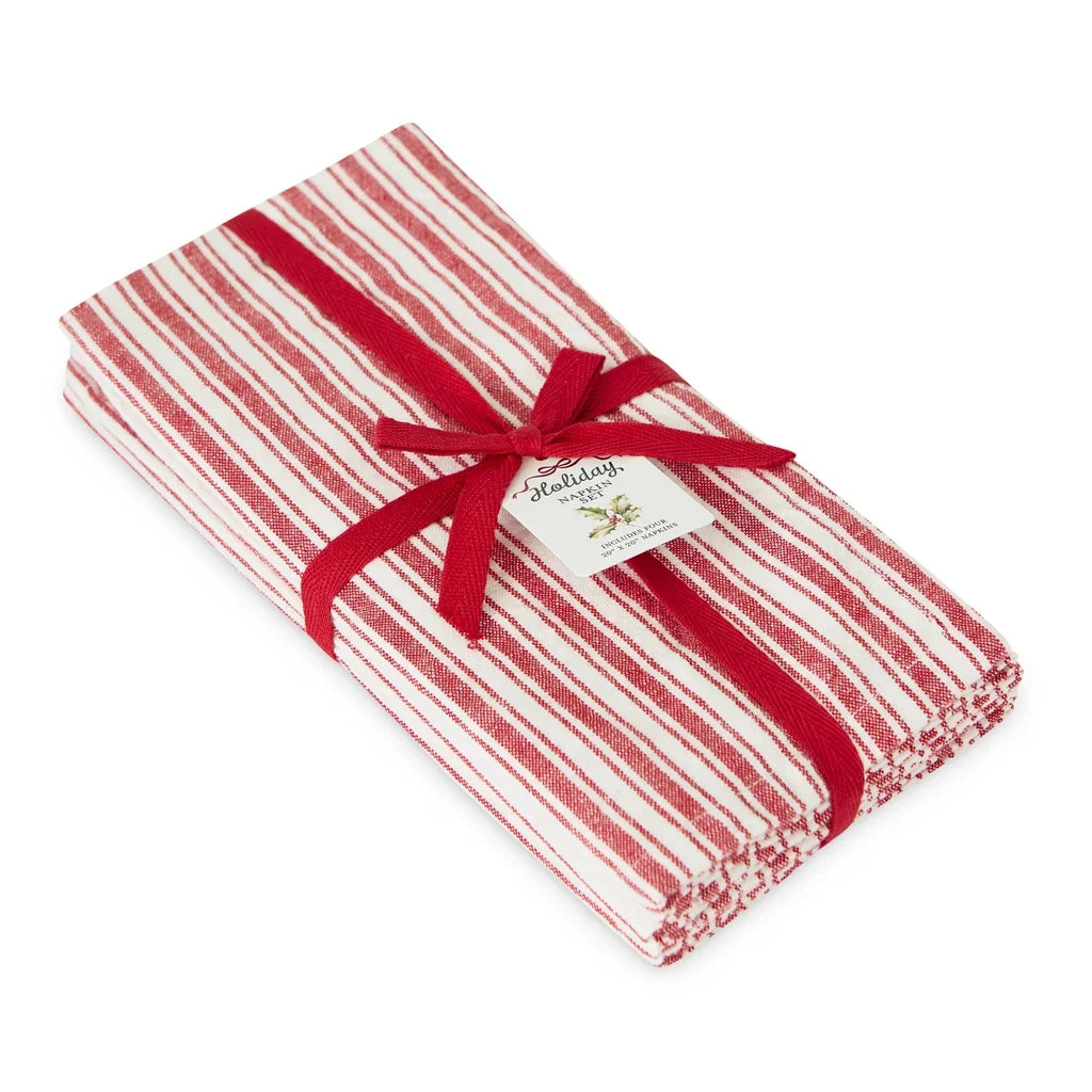 Candy Cane Stripe Napkin Set of 4