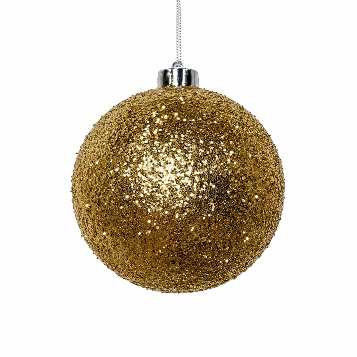 120mm Gold Glitter Ball Ornament