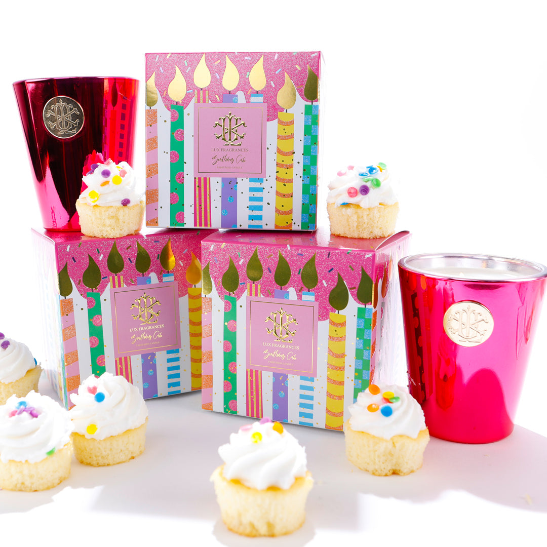 Birthday Cake - 8oz Designer Box Candle