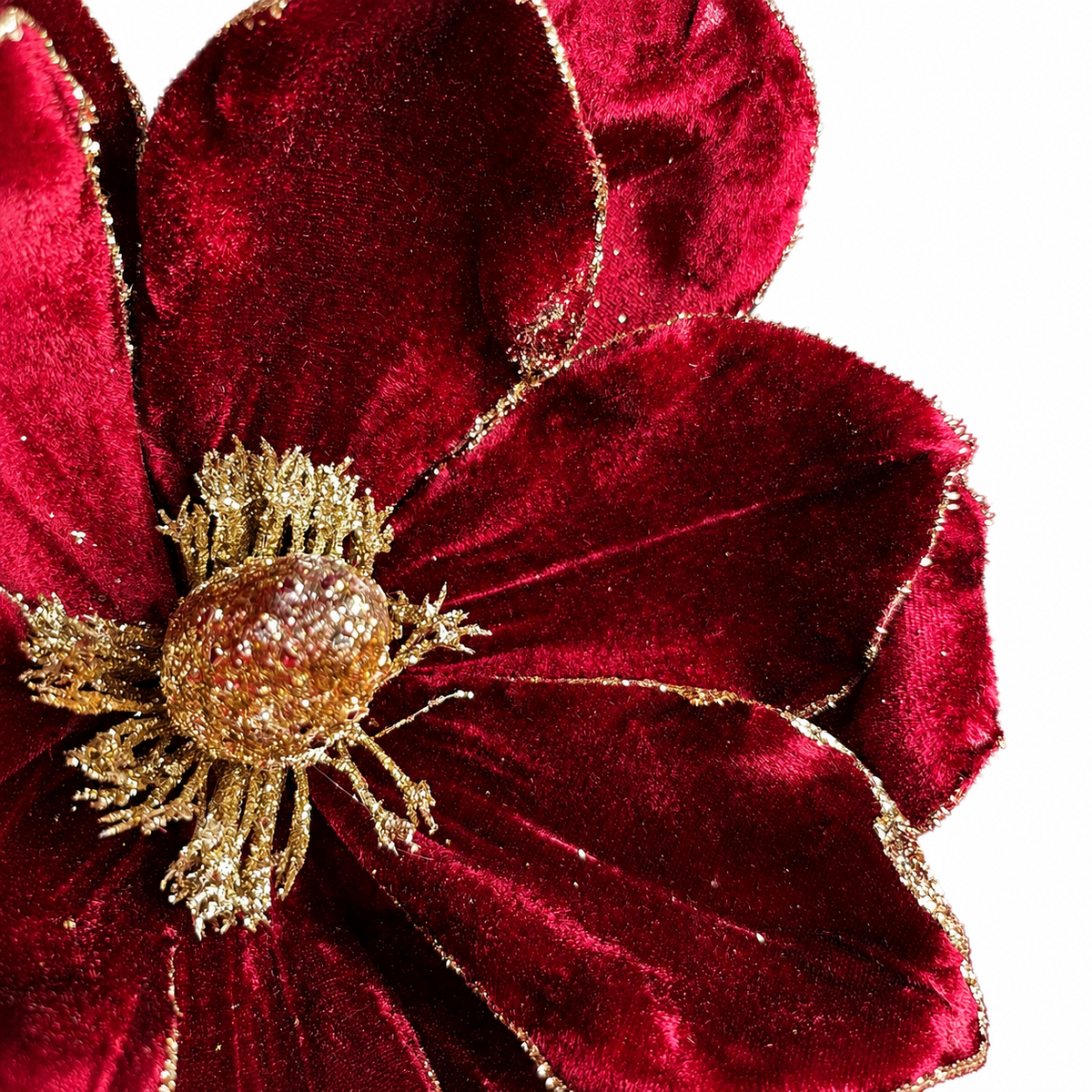 17.5" Burgundy Velvet Magnolia