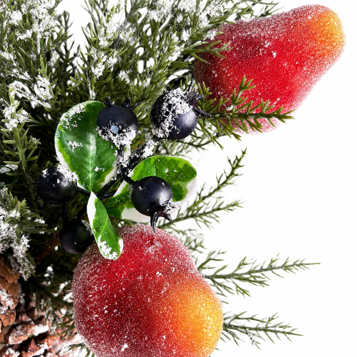 20" Sugared Pear and Berries Bush