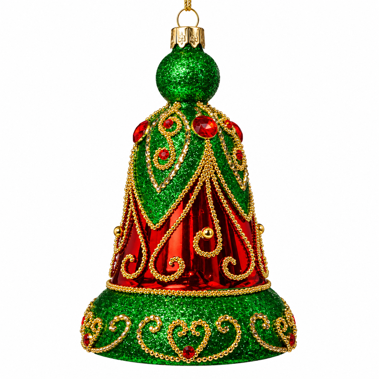 5" Glass Bell Ornament