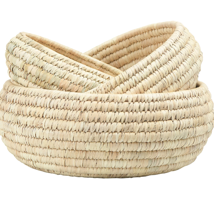 Grass and Date Leaf Baskets, SMALL ONLY