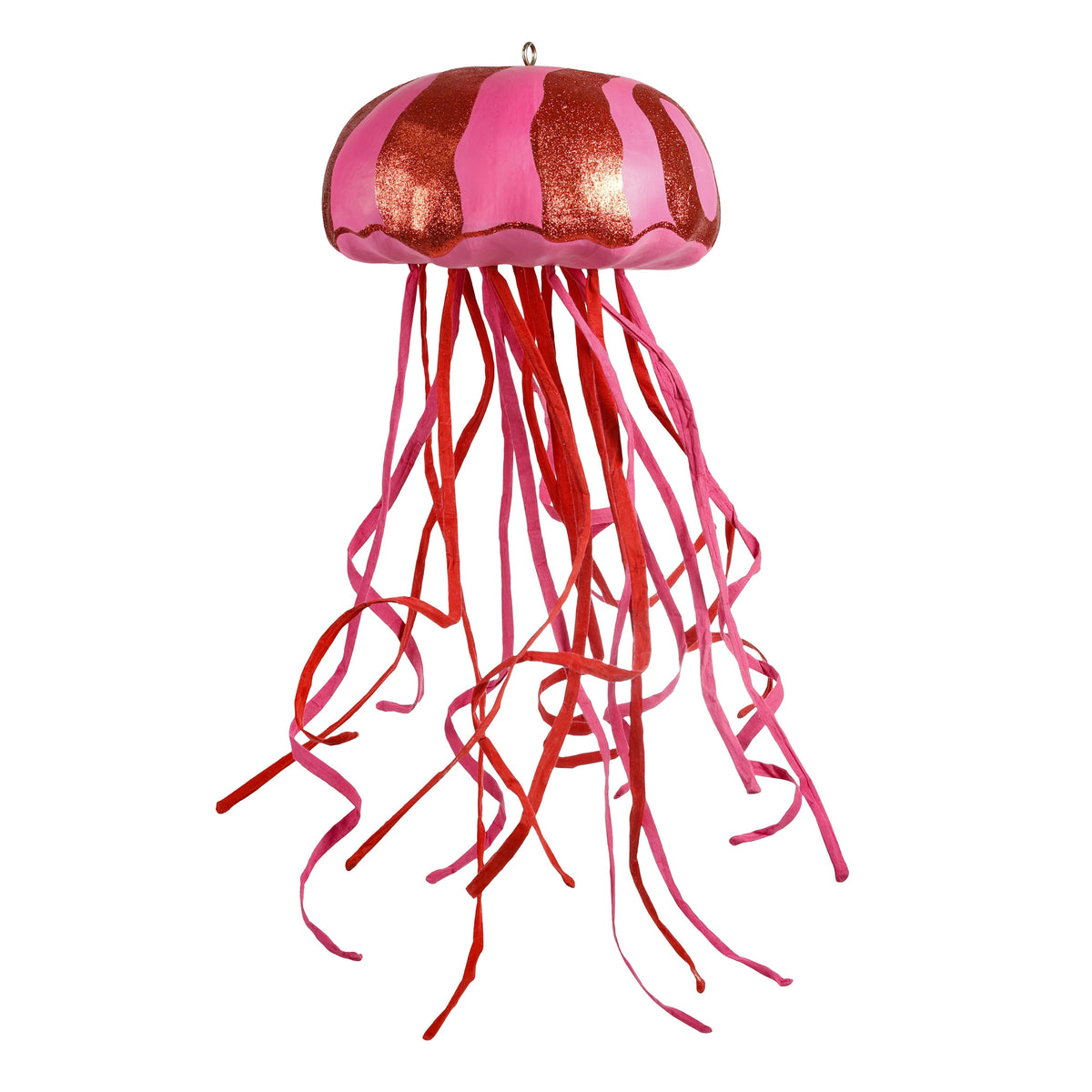 30" Paper Mache Pink Jellyfish (14 X 30)