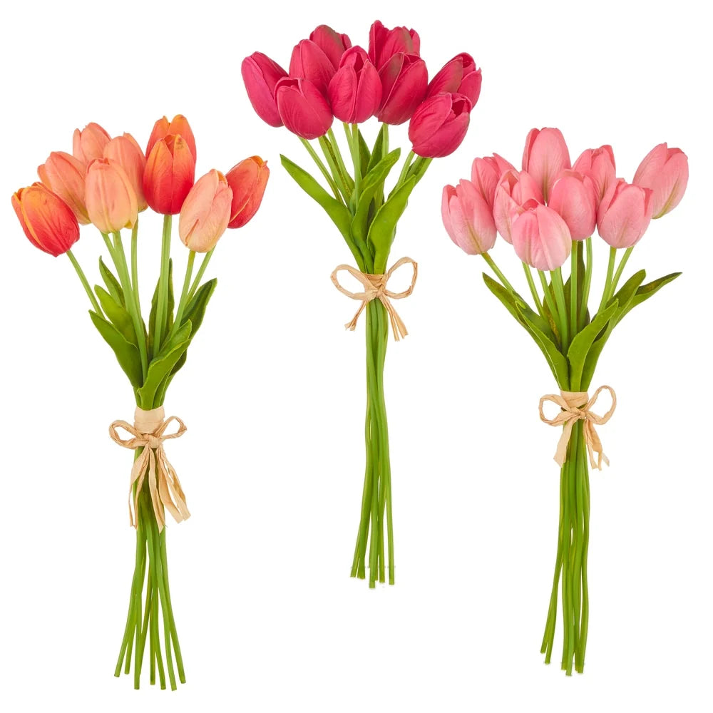 15" Real Touch Tulip Bundle (LIGHT PINK ONLY) BO