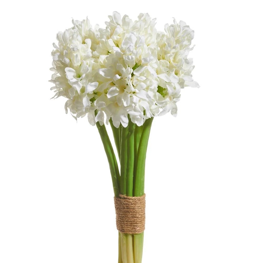 10.5" White Hyacinth Bundle