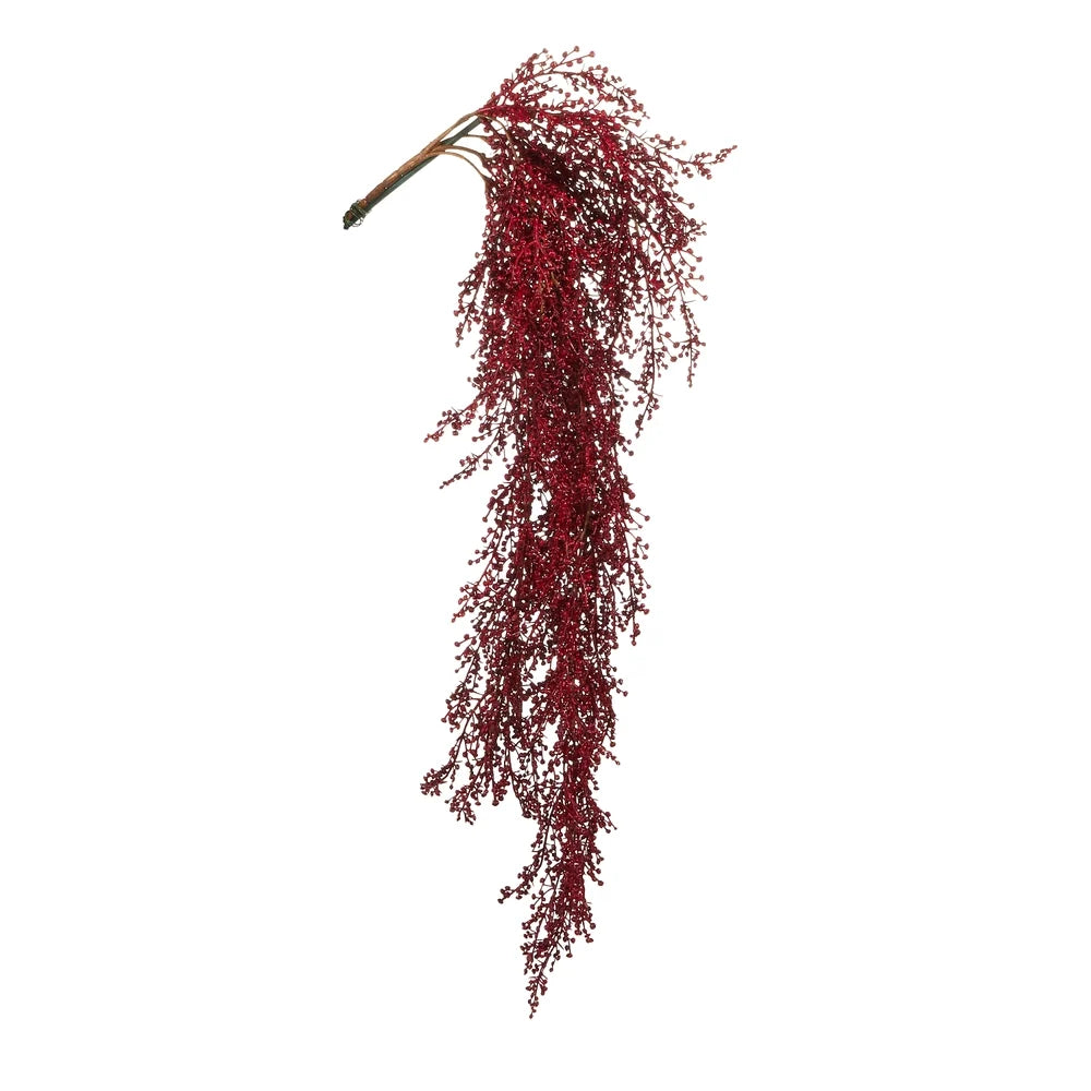 29" Mini Red Berry Hanging Branch
