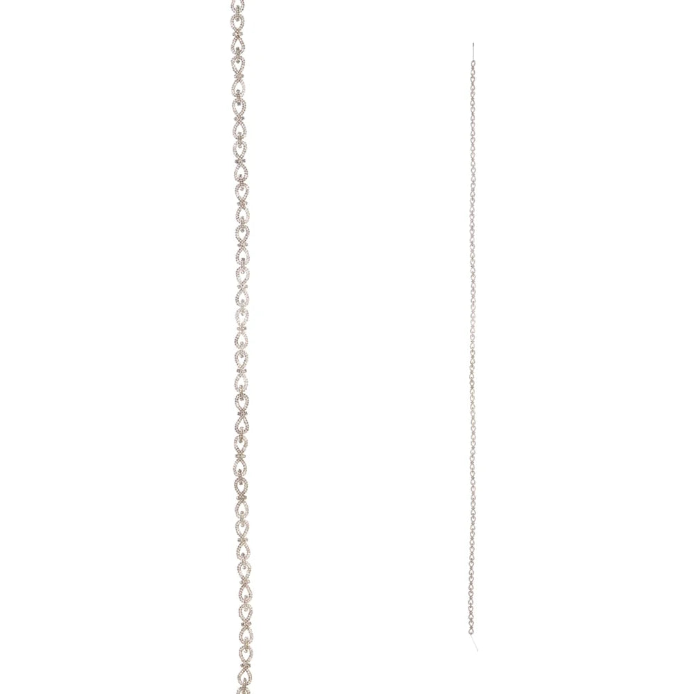 6' Silver Jewel Garland