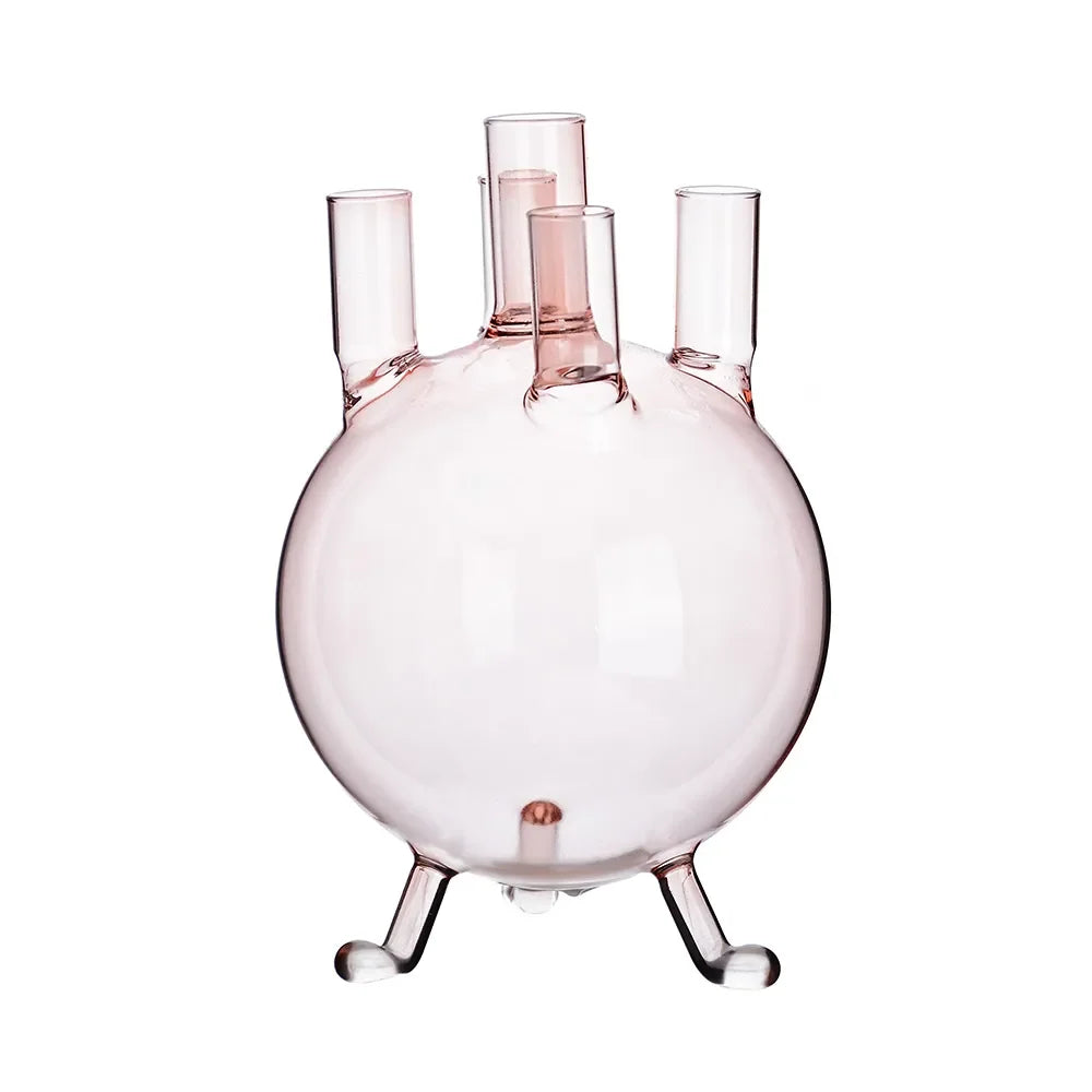D7''H8''GLASS VASE-PINK