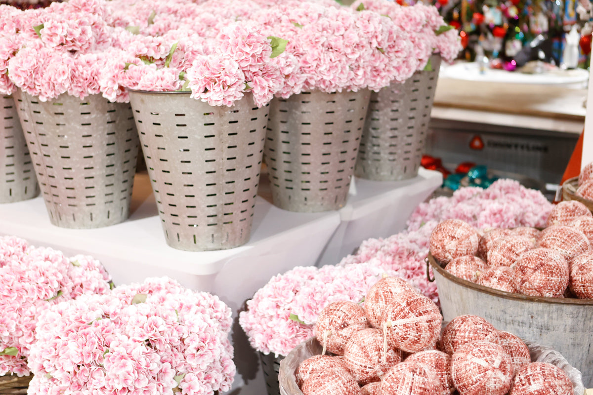 21" PINK HYDRANGEA STEM