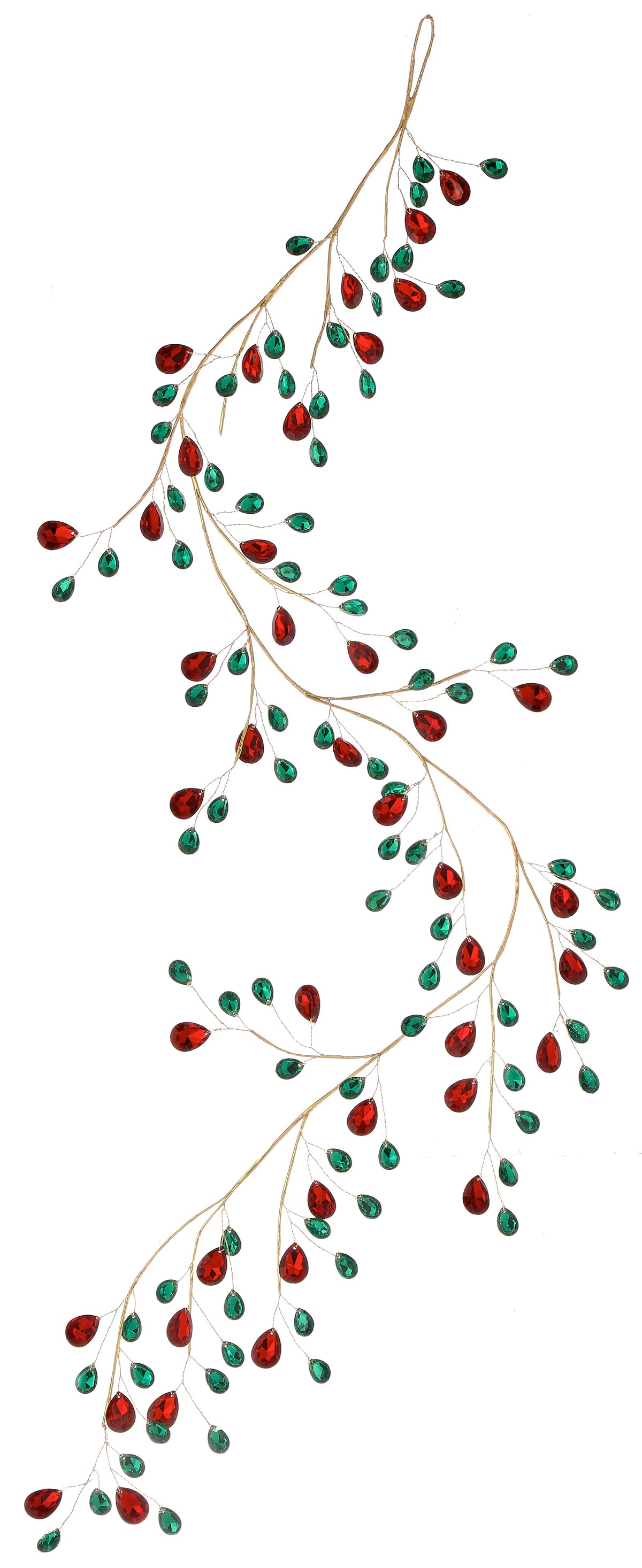 48" METAL JEWEL GARLAND-RE/GR