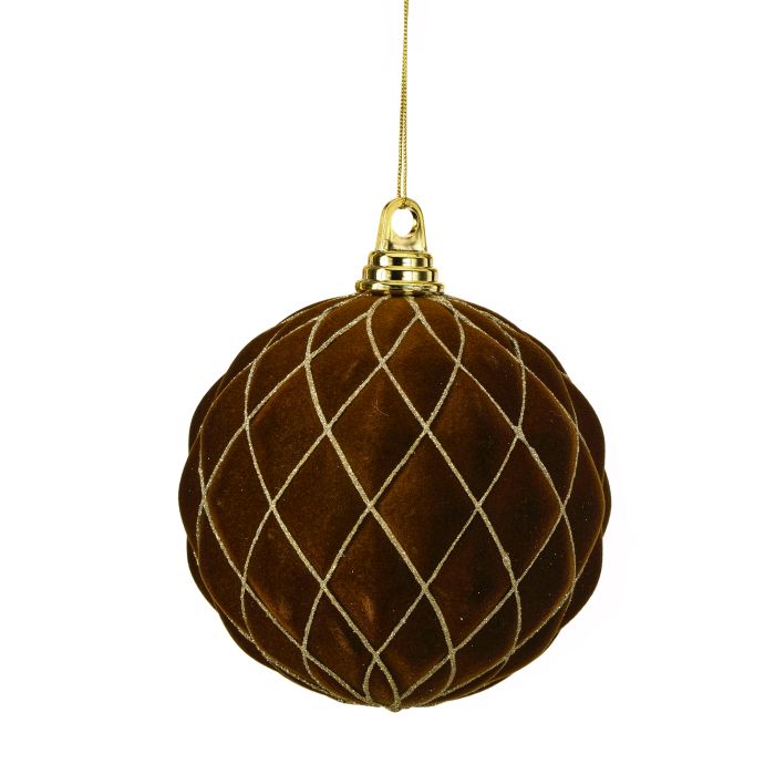 150MM VP FLCK W/GLTR DIAMOND BALL BX/2-CHOC